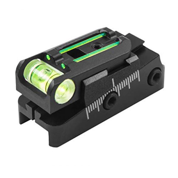 TRUGLO Rifle Scope 3 TRUGLO TruPoint Xtreme Universal Shotgun Sights with Luminescent Alignment Level and Elevation Ramp for Ribbed Shotgun
