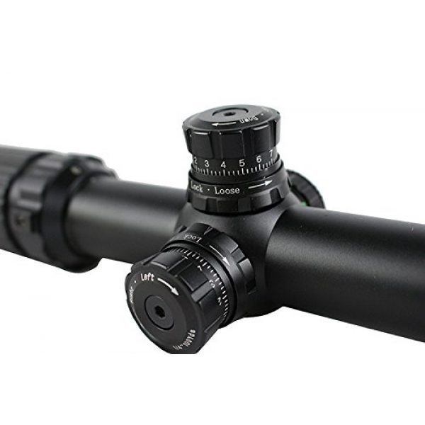 HUNT-DOWN Rifle Scope 6 HUNT-DOWN 3-9x40AO R/G Mil Dot Etched Glass Reticle Front Focus 30mm RifleScope