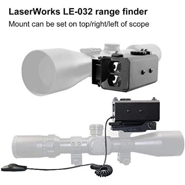 MASALING Rifle Scope 4 MASALING LE-032 Riflescope Mate rangefinder Tactical Rifle Scope Sight Rangefinder 700M Mini Tactical Outdoor Hunting Shooting Rangefinder