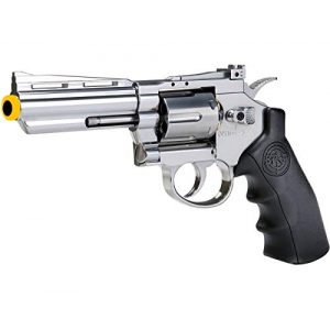 SRC Airsoft Pistol 1 SRC 4 INCH Barrel Titan CO2 Gas Airsoft GBB Cowboy Revolver (Silver)