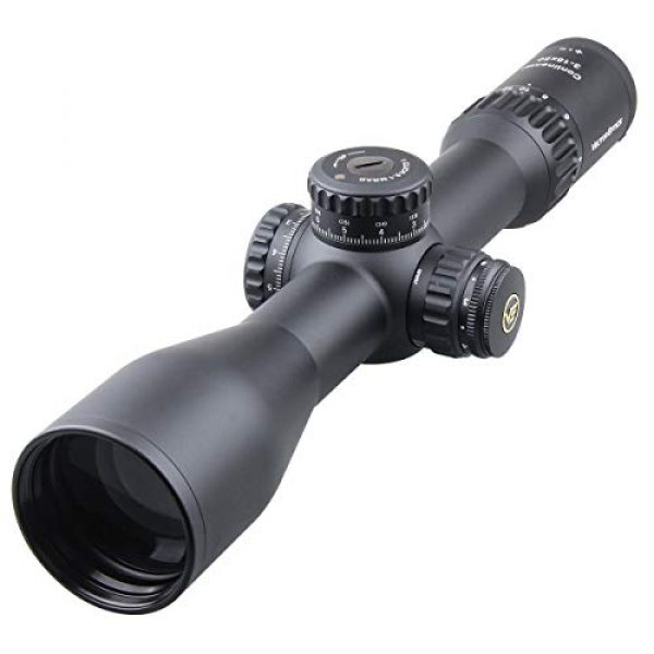 Vector Optics Rifle Scope 1 Vector Optics Continental Riflescopes 3-18x50 First Focal Plane Tactical MIL Reticle Zero-Stop & Turret Lock 34mm Monotube Illumiated Rifle Scope FFP
