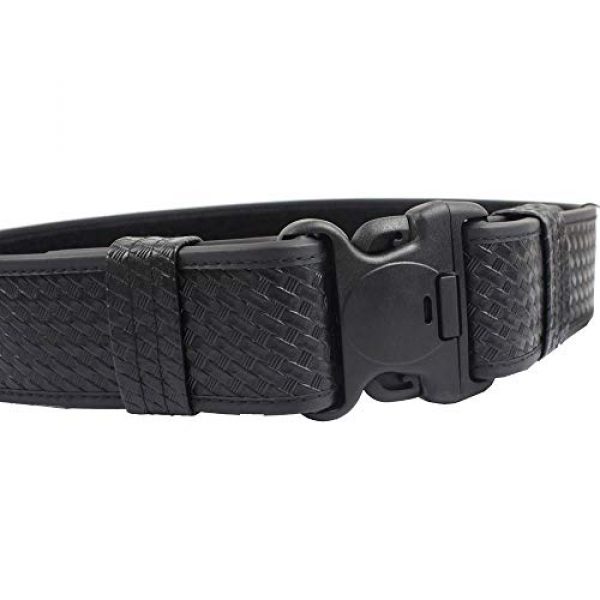 LytHarvest Tactical Belt 5 LytHarvest Reinforced 2-Inch Basketweave Web Duty Belt with Loop Inner, Basketweave Duty Belt