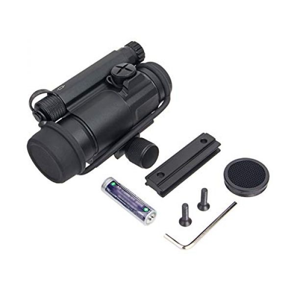 Fashion Sport Rifle Scope 7 Fashion Sport Tactical M4 1x32 Sight red/Green dot Sight Scope 2 MOA for Rifle air Guns Shooting Hunting with Raise Mount Base