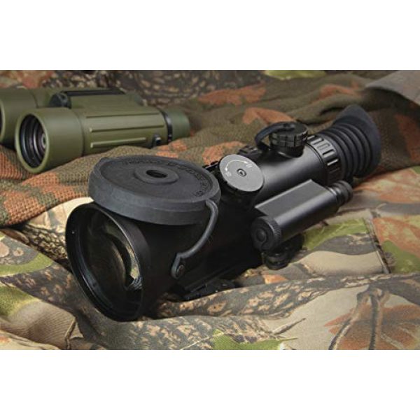 PRG Defense Rifle Scope 5 PRG Defense 15WOL422103021 Model Wolverine 4 NL2 Gen 2+"Level 2" Night Vision Rifle Scope with Sioux850 Long-Range Infrared Illuminator, 4X Magnification, 10m to Infinity Focus Range