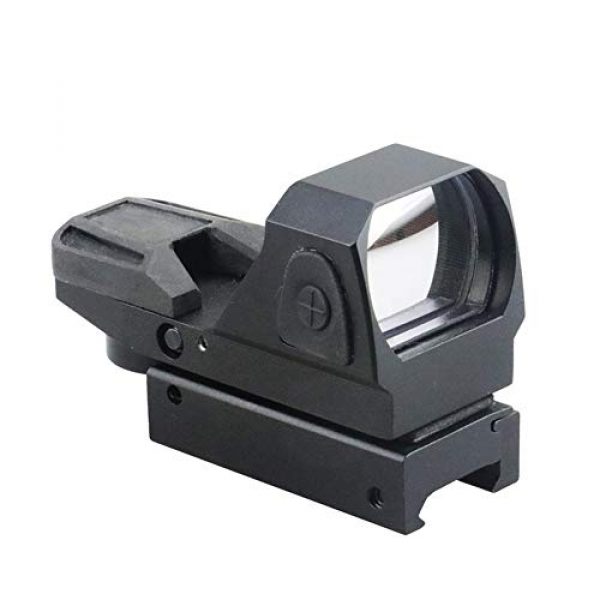 DJym Rifle Scope 2 DJym Button Red Dot Sight, Shockproof Stable Rifle Scope Suitable for Hunting Games