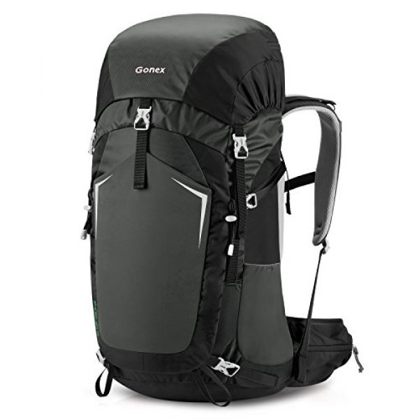 Gonex Tactical Backpack 1 Gonex 55L Hiking Internal Frame Backpack Outdoor Backpacking Camping Trekking Climbing Backpack with Rain Cover for Men Women