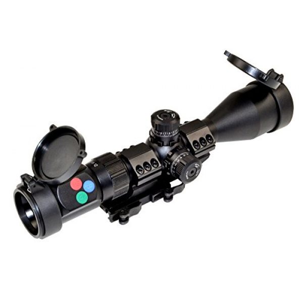 Presma Rifle Scope 1 PRESMA 6-24X50 Precision Hunting Rifle Scope with Illuminated Red, Green, Blue Mil-Dot RXR Reticle and