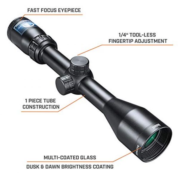 Bushnell Rifle Scope 6 Bushnell Banner Dusk & Dawn Multi-X Reticle Riflescope with 3.3-Inch Eye Relief, 3-9X 40mm