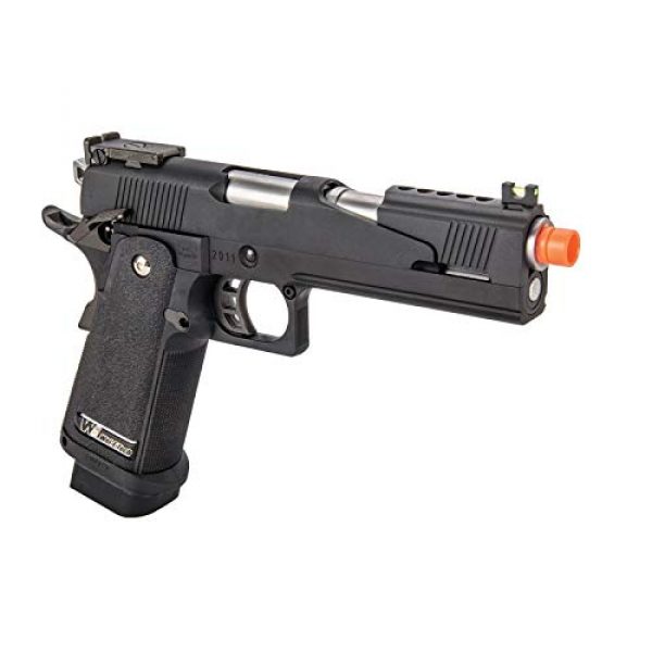 Lancer Tactical Airsoft Pistol 4 Lancer Tactical WE-Tech Black Dragon 5.1 Competition Series Hi-Capa Full Auto Gas Blowback Airsoft Pistol Black