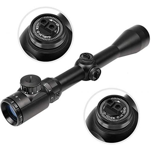 QILU Rifle Scope 3 QILU RFS-18 Tactical Rifle Scope Illuminated Optics Sight Scope Hunting Rifle Scope