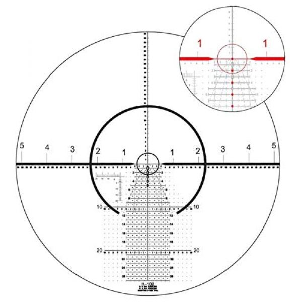 U.S. Optics Rifle Scope 7 U.S. Optics FDN-25X Riflescope, 5-25x52mm, 34mm Tube, FFP, Horus H102 Reticle, 1/10 FDN 25X H102