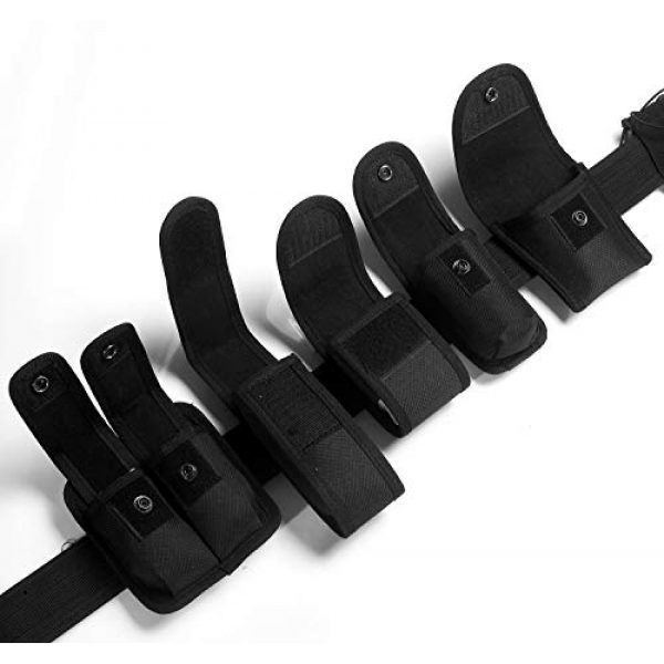 Tomixxx Tactical Belt 4 HUNANBANG Black Law Enforcement Tactical Equipment System Set 10 pcs (10pcs Belt Set)