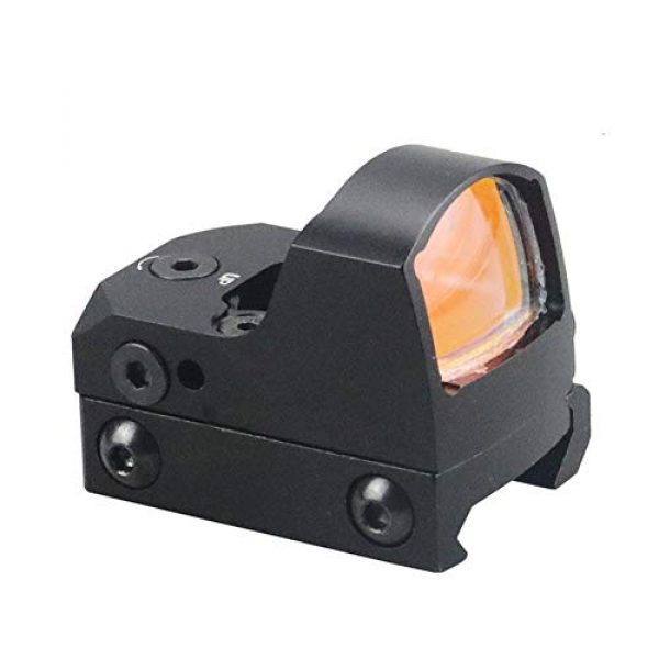 DJym Rifle Scope 5 DJym Upgraded Version of RMR Red Dot Sight, Mini 22mm Rail Pistol Aiming Scope