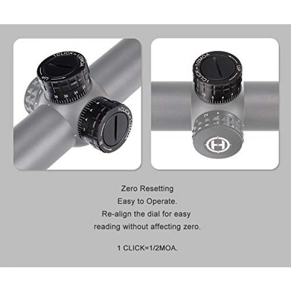 ohhunt Rifle Scope 3 ohhunt Guardian 4.5x24IR Compact Scope Glass Etched Reticle Turrets Lock Reset Rifle Scopes