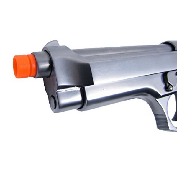 WE Airsoft Pistol 5 WE m92 gas/co2 blowback full metal - silver by we(Airsoft Gun)