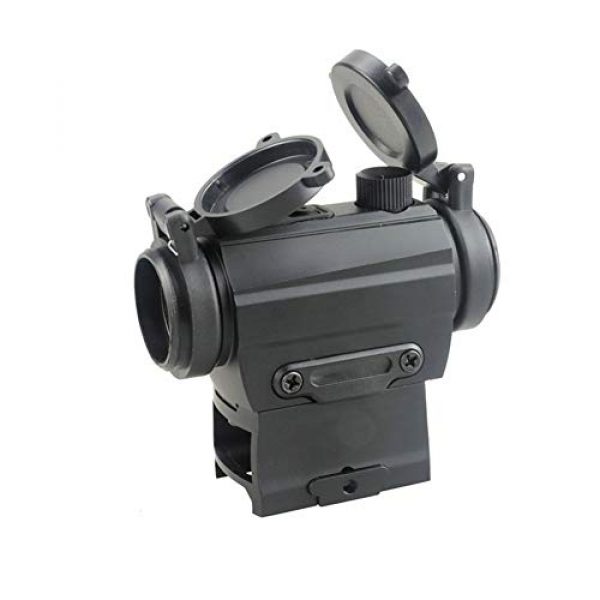 DJym Rifle Scope 5 DJym Red Dot Button Sight, Rifle Scope for Hunting Game Nitrogen-Filled Waterproof and Anti-Fog