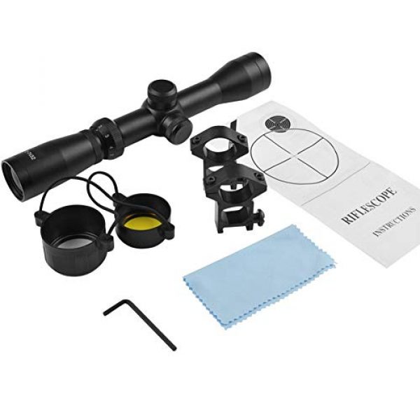 Luger Rifle Scope 5 Luger 2-7X32 Long Eye Relief Waterproof Black Matte Rifle Scope with Reticle Tactical Optical Sight