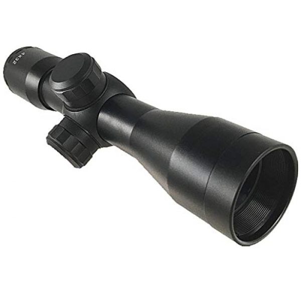 DB TAC INC Rifle Scope 6 DB TAC 4x32 Anodize Black Color Mil-dot Reticle Slug Scope Picatinny Weaver Mounted Aluminum Hunting Optics Accessory.