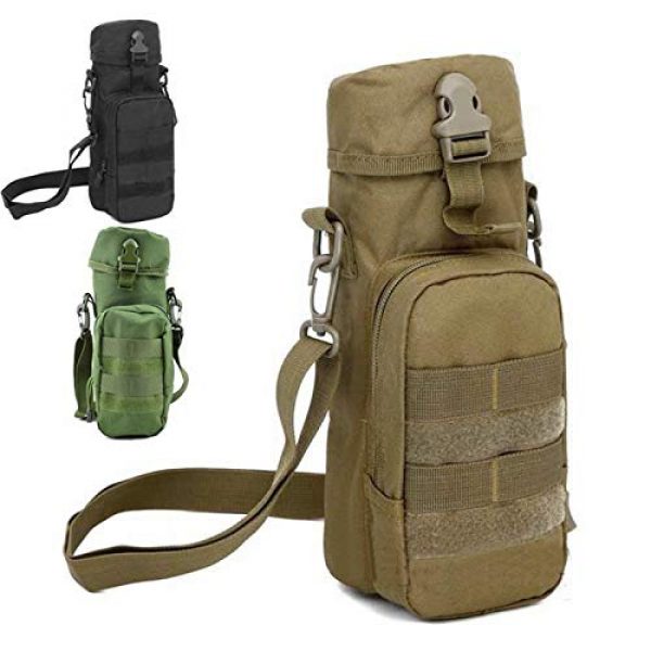 FIRECLUB Tactical Pouch 6 FIRECLUB Tactical Outdoors Sports Multifunction Military Water Bottle Pouch Holder Tactical Kettle Gear Molle Pack Bag