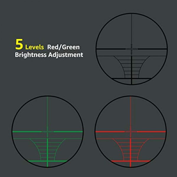 TW TWOD Rifle Scope 5 Twod 3-9x40mm Rifle Scope w/BDC Illuminated Reticle Rifle Scope