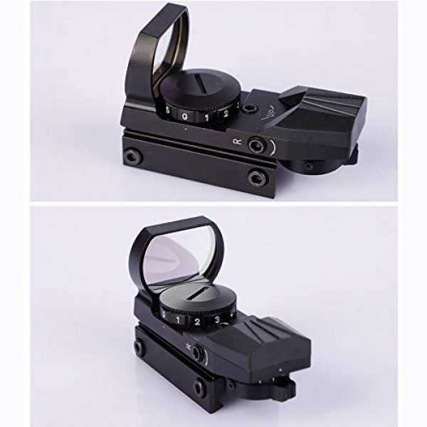 DONGYUCHUN Rifle Scope 3 DONGYUCHUN No Magnification Fast Sight 4 Point Silver Film Holographic Mirror Adjustable Light red dot Sight