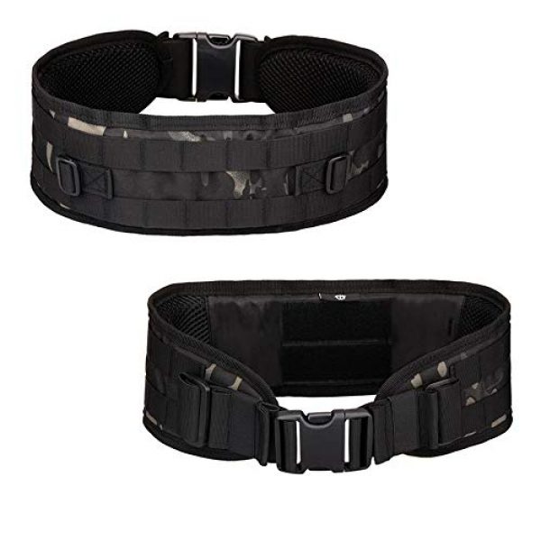 CREATOR Tactical Belt 2 CREATOR Tactical Belt Padded MOLLE Belt Multi-Use Equipment Airsoft Wide Patrol Belts
