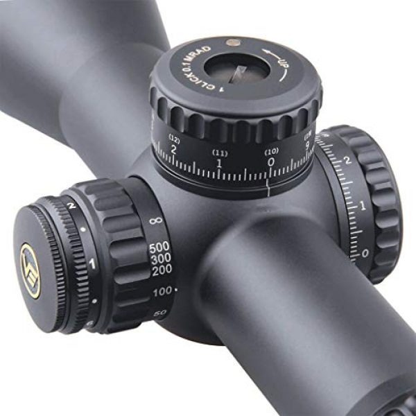 Vector Optics Rifle Scope 3 Vector Optics Continental 3-18x50 First Focal Plane (FFP) Rifle Scope, 34mm Tube, 1/10 MIL Per Click Adjustment, Turret Lock System, Free Picatinny/Weaver Mount Rings, Matte Black