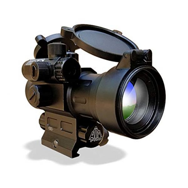 AIMPRO Rifle Scope 7 AIMPRO Tactical Red Dot Reflex Sight with Red Laser Combo
