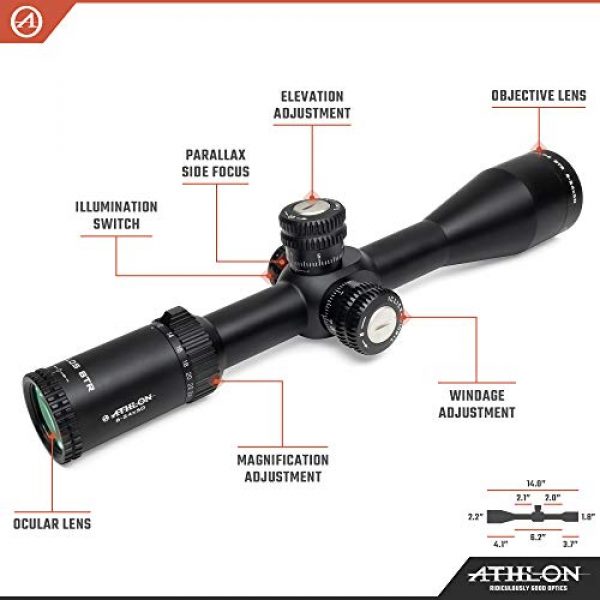 Athlon Optics Rifle Scope 2 Athlon Optics Helos BTR 6-24x50 First Focal Plane Riflescopes