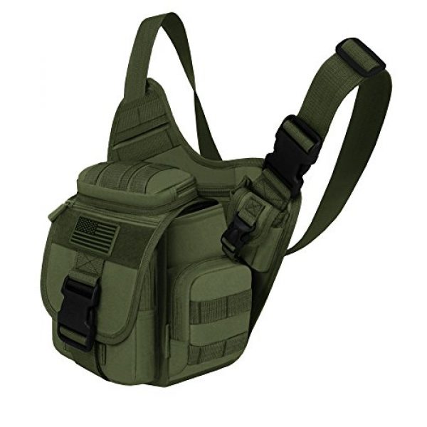 East West U.S.A Tactical Backpack 2 East West U.S.A RT511 Tactical Shoulder Sling Trail Pack with bottle holder