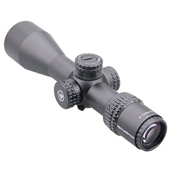 Vector Optics Rifle Scope 5 Vector Optics Veyron 3-12x44mm, 1/10 MIL, 30cm Tube, First Focal Plane (FFP) Ultra Short Riflescope
