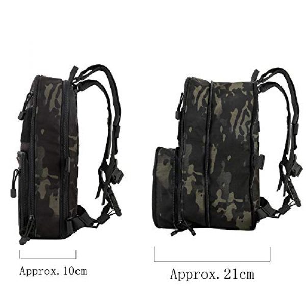 Huenco Tactical Backpack 3 Huenco Tactical MOLLE Military Day Pack Variable Capacity Assault Backpack for Adventure Traveling School