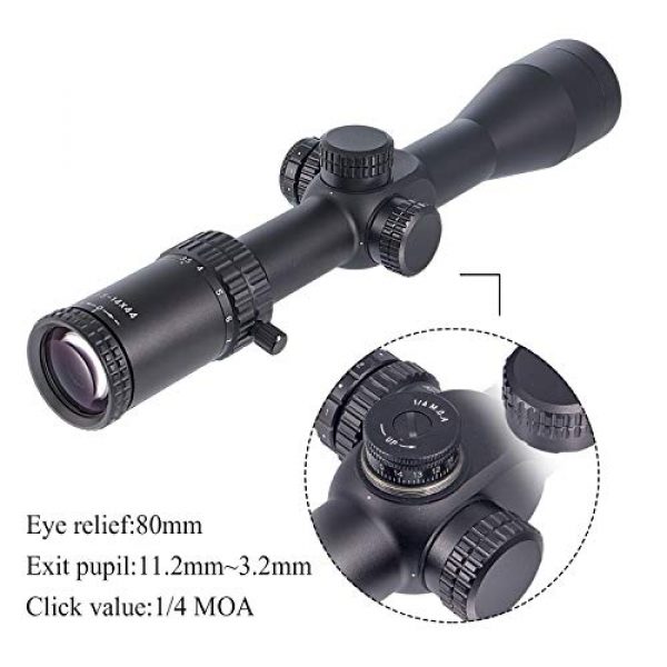 COBRA FANGS Rifle Scope 3 COBRA FANGS 3.5-14X44E FFP Rifle Scopes, Objective Lens 40mm, Pipe Diameter 30mm, Illuminated Cross Line, Outdoor Hunting Scopes