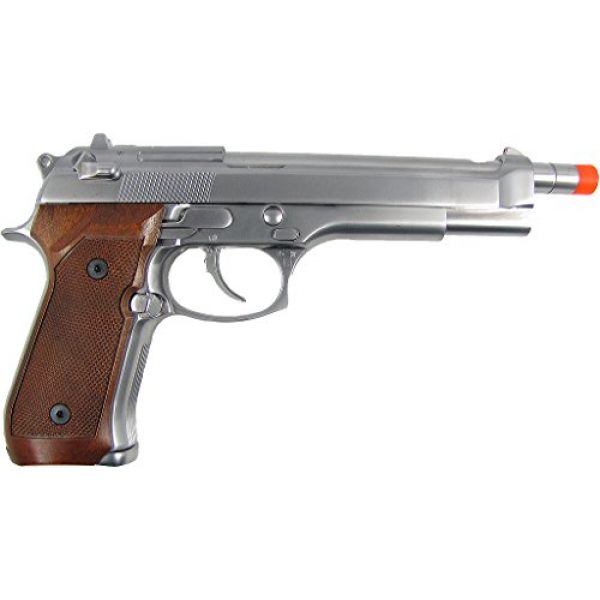 WE Airsoft Pistol 2 WE m92 long-a gas/co2 blowback full metal - silver(Airsoft Gun)