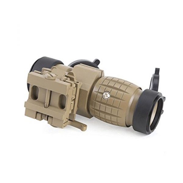 SmartHS Rifle Scope 3 SmartHS 3X Magnifier Scope with QD Mount FTS Flip to Side of 20mm Rail Mount