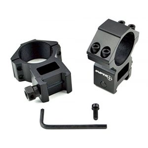 Sniper Rifle Scope Ring 1 Sniper 30 mm High Profile Scope Rings for Picatinny/ Weaver Rail, 4 points contact more Security