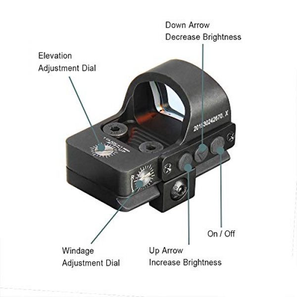 CANIS LATRANS Rifle Scope 4 CANIS LATRANS 2MOA Mini Red Dot Scope Shock Resistance&Waterproof Reflex Sight Color Matted Black