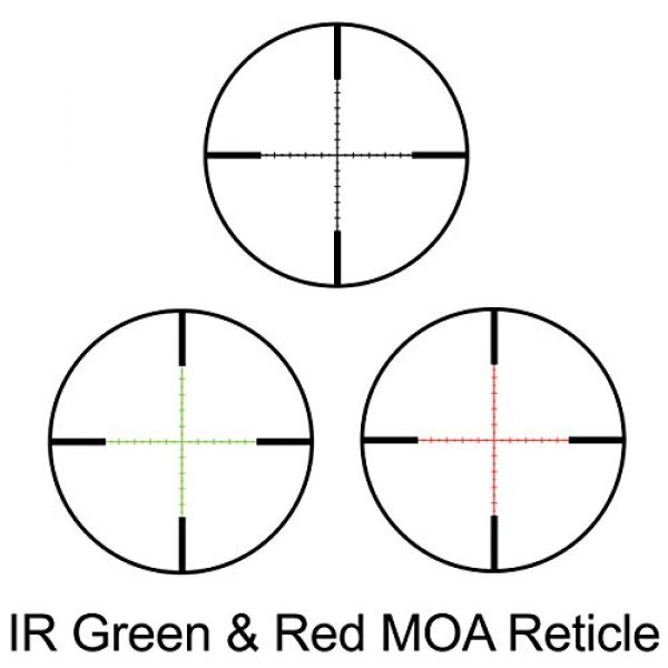 BARSKA Rifle Scope 6 BARSKA New Rifle Scope Red/Green Illuminated (6-24x56mm)