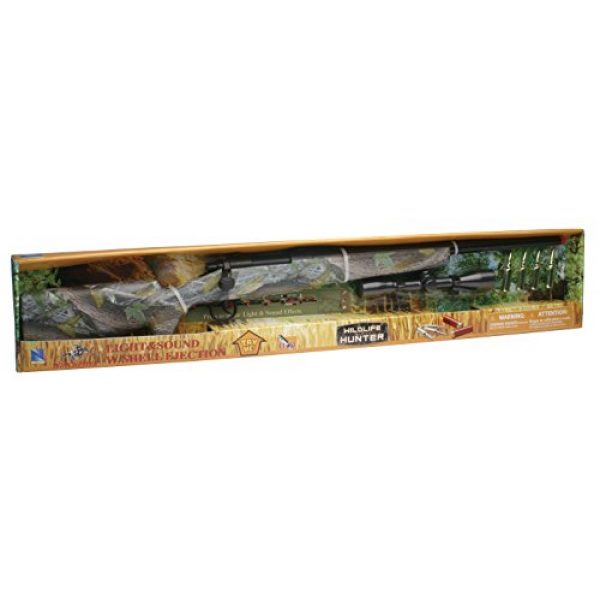 New-Ray Toy Rifle 2 New-Ray Real Camo Single Barrel with Scope, Green