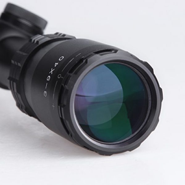 Edenberg Rifle Scope 6 Edenberg 3-9x40mm Super-Target Reticle 1-inch Tube Rifle Scope for Hunting and Tactical Shooting 100% Waterproof Fogproof Shockproof Construction with Flip Up Cap