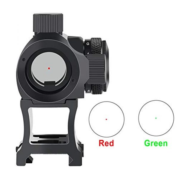 OTW Rifle Scope 2 OTW Red Dot Sight,1x20mm 4 MOA Red Green Dot Sight Micro Rifle Scope