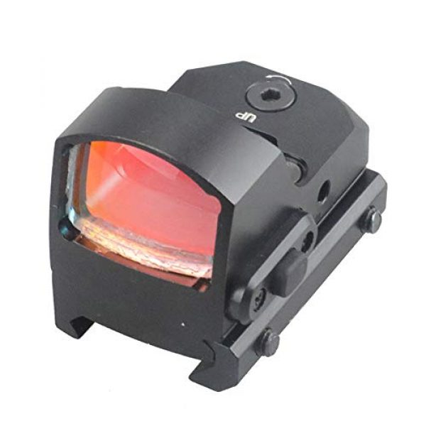 DJym Rifle Scope 6 DJym Upgraded Version of RMR Red Dot Sight, Mini 22mm Rail Pistol Aiming Scope