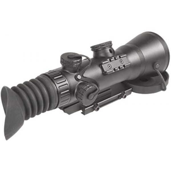 PRG Defense Rifle Scope 2 PRG Defense 15WOL422103021 Model Wolverine 4 NL2 Gen 2+"Level 2" Night Vision Rifle Scope with Sioux850 Long-Range Infrared Illuminator, 4X Magnification, 10m to Infinity Focus Range