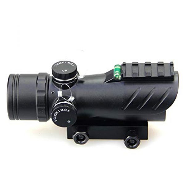 DJym Rifle Scope 3 DJym Red Dot Sight with Air Level, Parallax Free Unlimited Eye Relief Usefriendly for Close Range Hunting and Shooting