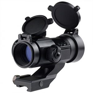 LIVABIT Rifle Scope 1 LIVABIT Tactical Red Green Mil-Dot Illuminated Holographic Rifle Scope Optics Sight Picatinny Cantilever Mount