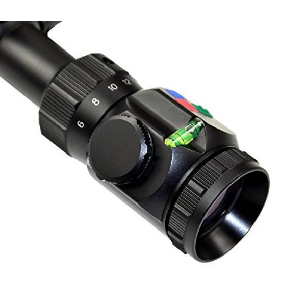 Presma Rifle Scope 4 PRESMA 6-24X50 Precision Hunting Rifle Scope with Illuminated Red, Green, Blue Mil-Dot RXR Reticle and
