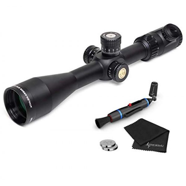 Wearable4U Rifle Scope 1 Athlon Optics Argos BTR GEN2 6-24X50, Direct Dial, Side Focus, 30mm, First Focal Plane Riflescope with Included Extra Battery CR2032 and Wearable4U Lens Cleaning Pen and Lens Cleaning Cloth Bundle