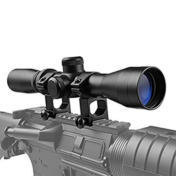 Luger Rifle Scope 1 Luger 2-7X32 Long Eye Relief Waterproof Black Matte Rifle Scope with Reticle Tactical Optical Sight