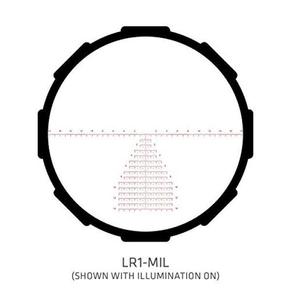 Crimson Trace Rifle Scope 5 Crimson Trace Optics Tactical Riflescope 4-20x50mm MIL/FFP with LR1-MIL with Illuminated Reticle, 3 Series CTL-3420