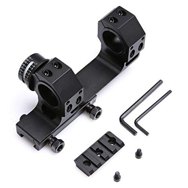 HHFC Rifle Scope 3 HHFC Sight Clip One-Piece Scope Mount with Bubble Level for 1 Inch/30mm Diameter Riflescopes